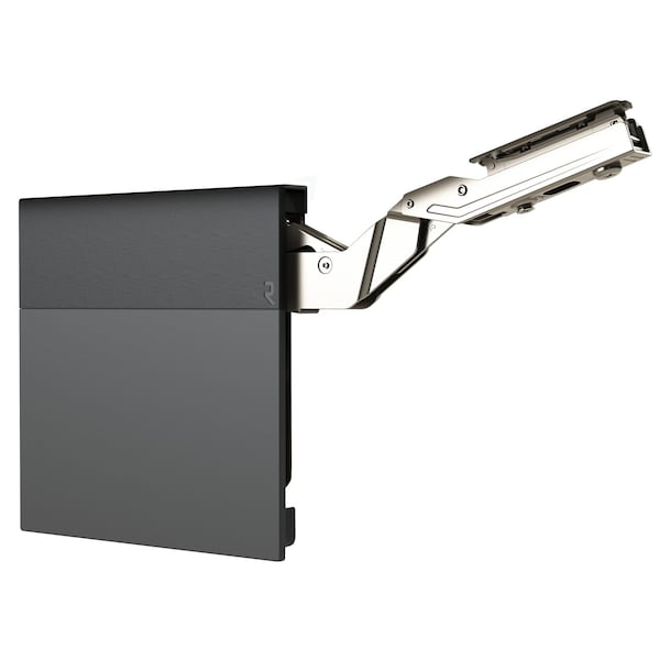Richelieu Atmos 107 Degree MediumDuty SoftClose LiftUp Hinge for Frameless Cabinet, Dark Gray, PR - AT00MD100