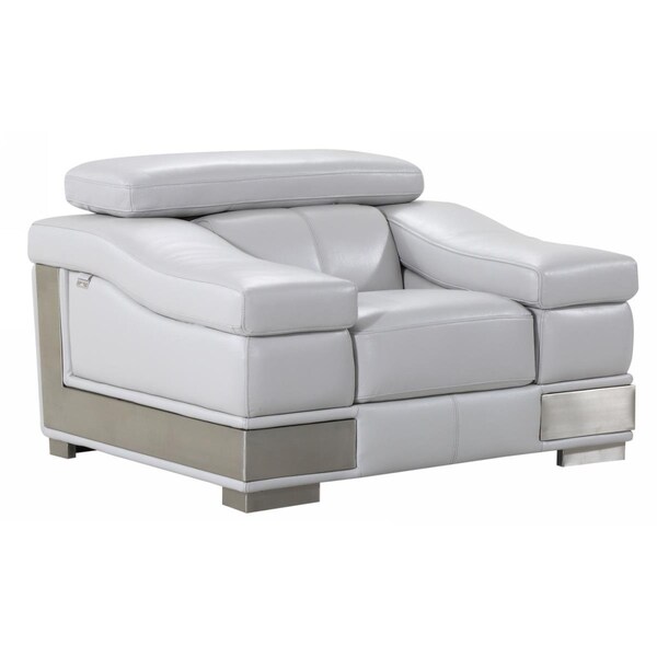 Gfancy Fixtures 31-39 in. Lovely Light Grey Chair - GF3092620