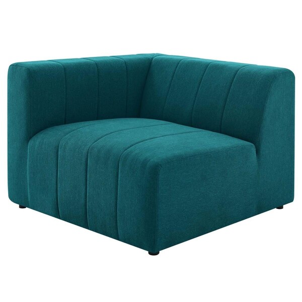 Modway Furniture Bartlett Upholstered Fabric Left-Arm Chair, Teal - EEI-4396-TEA