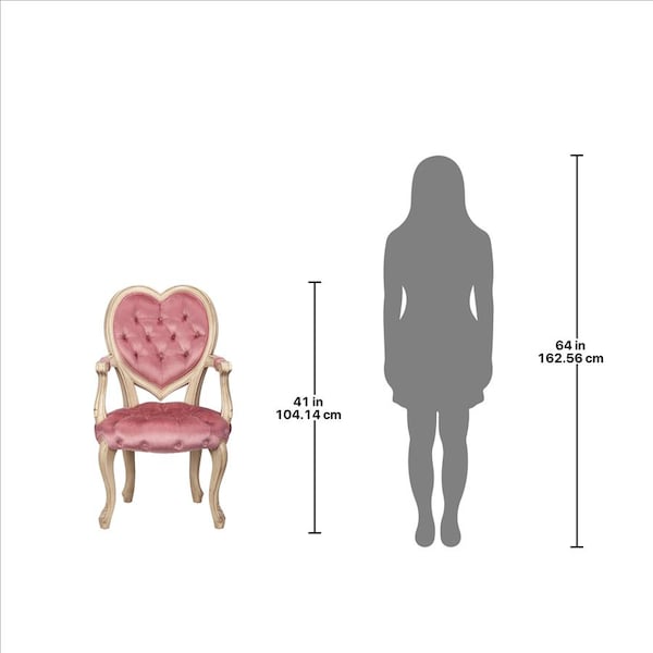 Design Toscano Sweetheart Victorian Heart-Backed Armchair - AF51665
