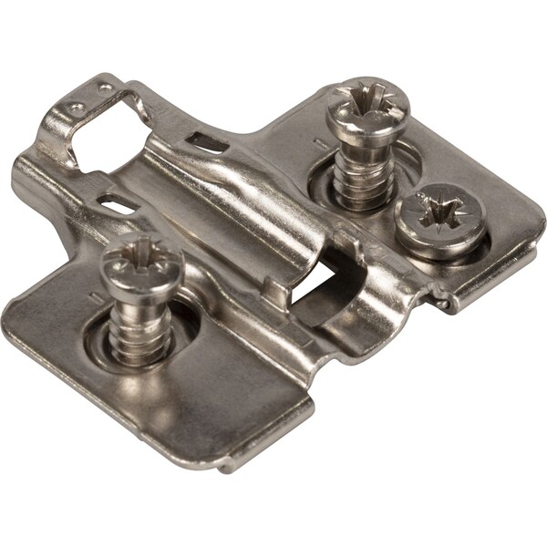 Hardware Resources Standard Duty 2mm Cam Adj Steel Plate w/Euro Screws for 700,725,900 and 1750 Series Euro Hinges - 600.0P73.05