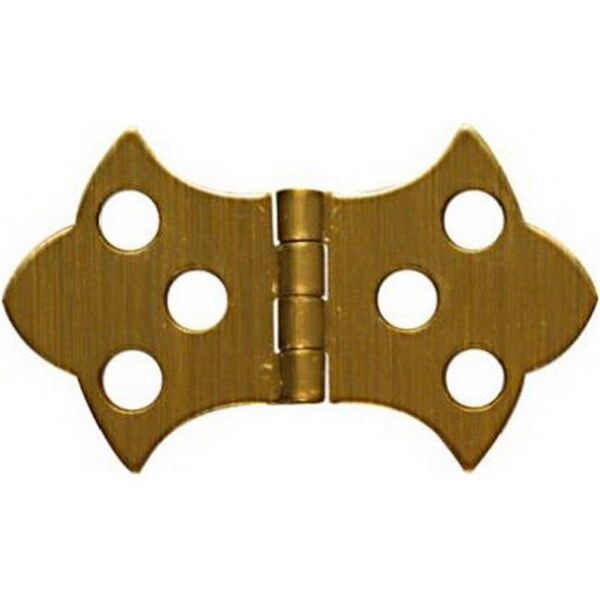 Eat-In N211-839 0.31 in. Antique Brass Finish Solid Brass Decorative Hinge; 2 Pack - EA585150