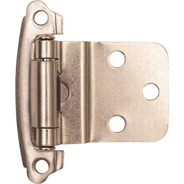 Anvil Mark 1-1/2 in. Satin Nickel Cabinet Hinge, 10PK - 2494375