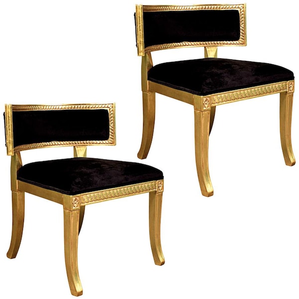 Design Toscano The Klismos Lowback Lounger Chair, PK 2 - AF951788