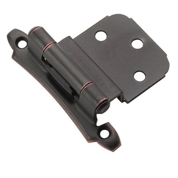 Hd Amerock Decorative 0.38 in. Inset Self Closing Cabinet Door Hinge- Oil Rubbed Bronze - A07928 ORB