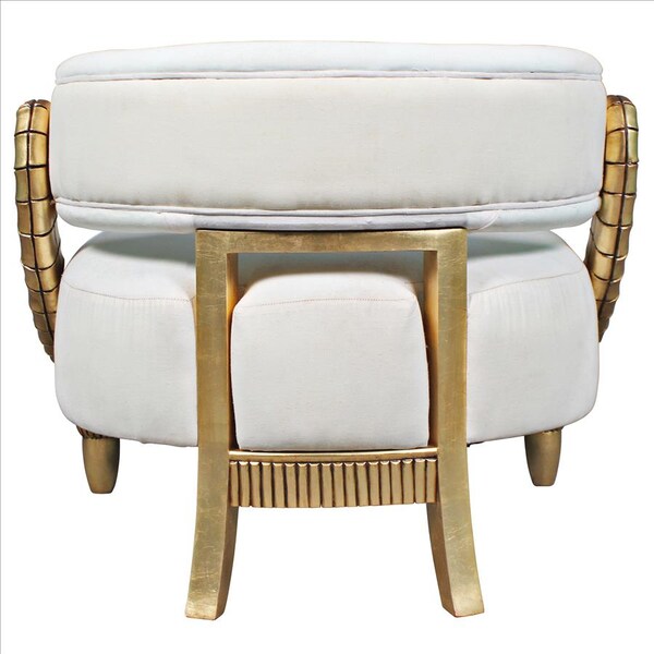 Design Toscano Ammon Horn Contemporary Tub Chair - AF51698