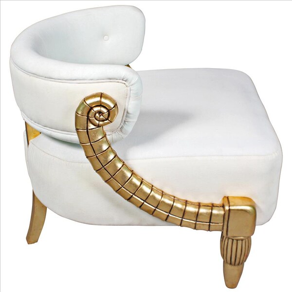 Design Toscano Ammon Horn Contemporary Tub Chair - AF51698