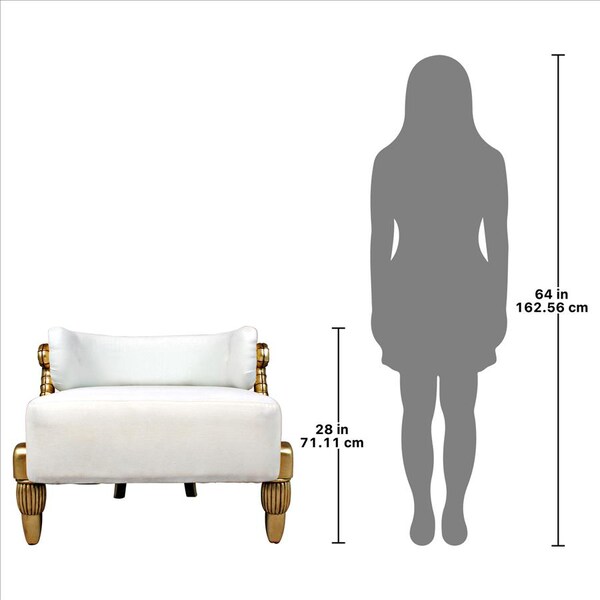 Design Toscano Ammon Horn Contemporary Tub Chair - AF51698