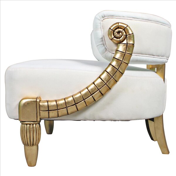 Design Toscano Ammon Horn Contemporary Tub Chair - AF51698