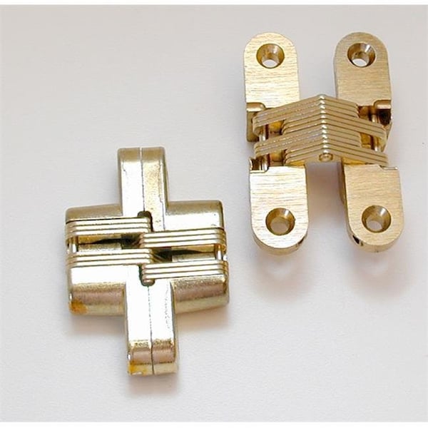 Hd HD SS0208 4 SOSS Invisible Hinge Medium Duty; Satin Brass - 2.75 in. - SS0208 4