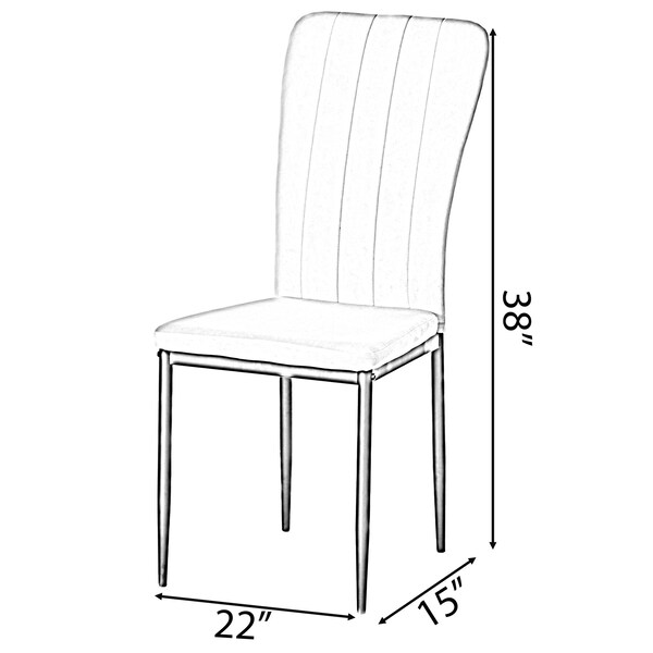 Fabulaxe Gray Modern And Contemporary Tufted Velvet Upholstered Accent Dining Chair - QI004061.GY