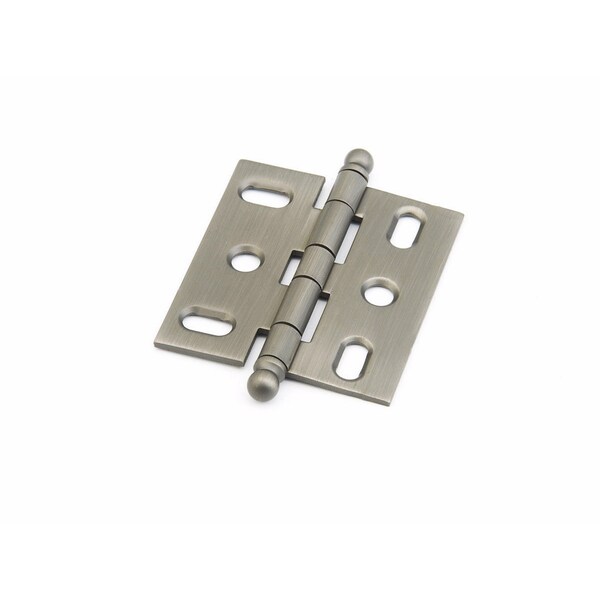 Schaub Ball Tip Mortise Cabinet Hinge Antique Nickel Finish - 1111B-AN