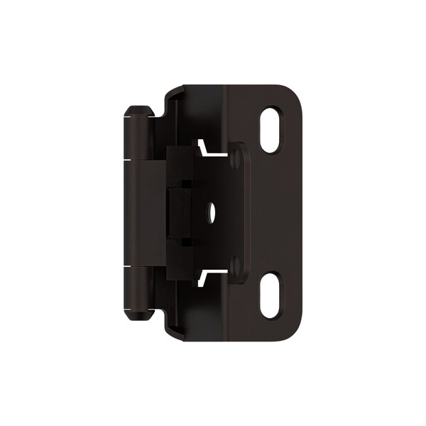 Amerock 1/2in 13 mm Overlay Self-Closing, Partial Wrap Oil-Rubbed Bronze Hinge - 1 Pair - BPR7550ORB