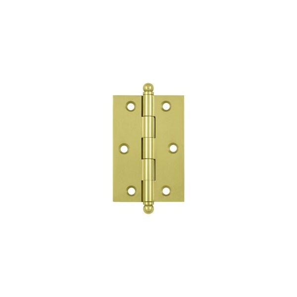 Deltana CH3020U3 Cabinet Hinges W/ Ball Tips Polished Brass, 10PK - CH3020U3-XCP10