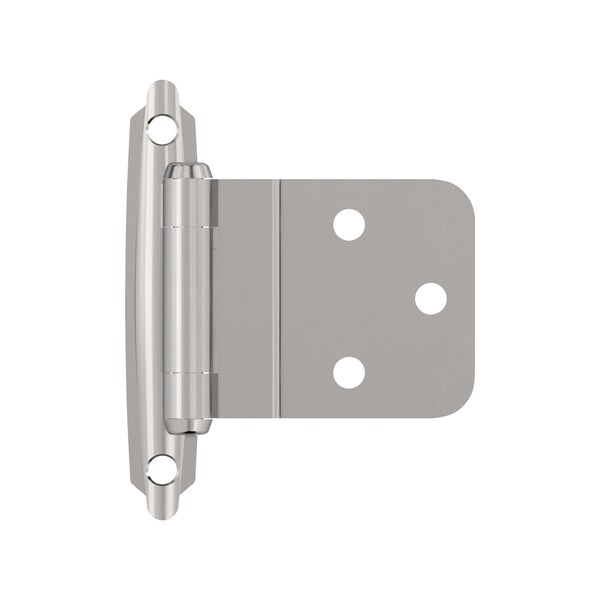 Amerock 3/8in 10 mm Inset Self-Closing, Face Mount Polished Chrome Hinge - 1 Pair - BPR342826