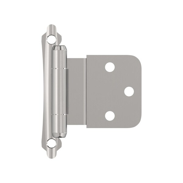 Amerock 3/8in 10 mm Inset Self-Closing, Face Mount Polished Chrome Hinge - 1 Pair - BPR792826