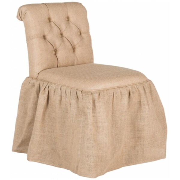 Safavieh Allie Vanity Accent Chair- Beige - 31.9 x 23.6 x 19.7 in. - MCR4201B