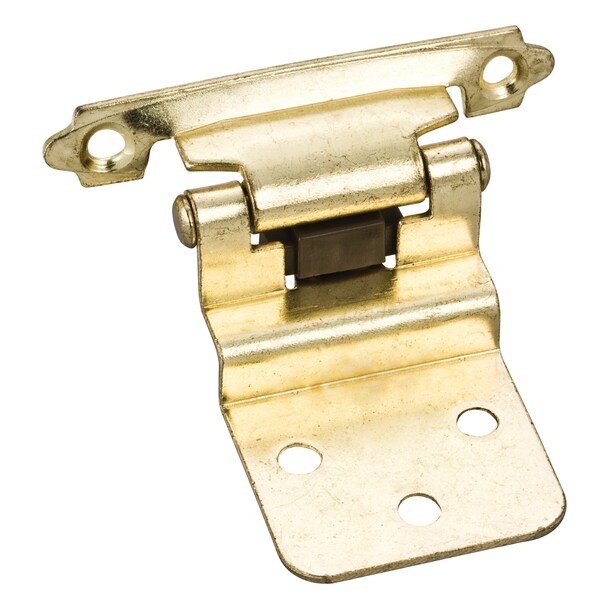 Hardware Resources Traditional 3/8” Inset Hinge with Semi-Concealed Frame Wing - Polished Brass - P5922PB