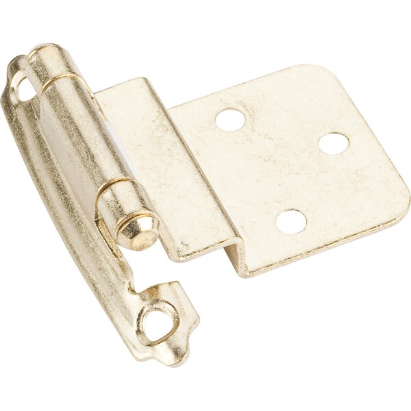 Hardware Resources Traditional 3/8” Inset Hinge with Semi-Concealed Frame Wing - Polished Brass - P5922PB