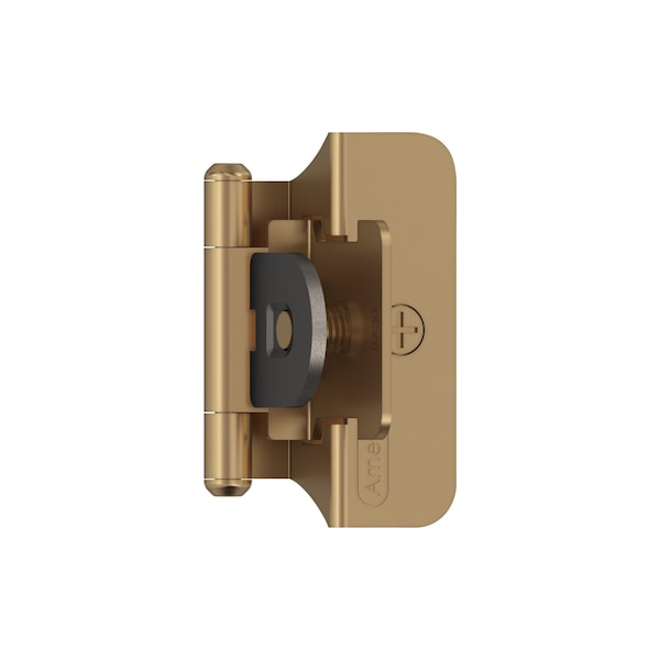 Amerock 1/4in 6mm Overlay Double Demountable Champagne Bronze Cabinet Hinge, 1 Pair - BPR8701CZ