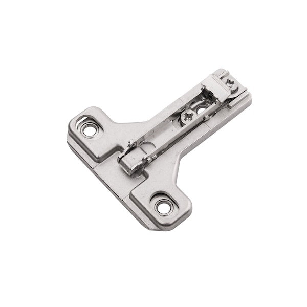 Hickory Hardware Hinge Concealed Face Frame Self-Close Mounting Plate 1 mm Polished Nickel Finish, 2PK - HH075228-14