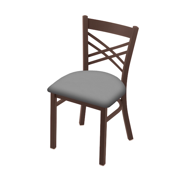 Holland Bar Stool Co 620 Catalina 18" Chair with Bronze Finish and Canter Folkstone Grey Seat - 62018BZ007