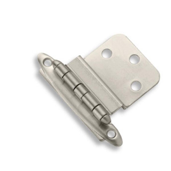 Amerock Amerock  .38 in. Inset Non Self-Closing Hinge with Face Mount, Satin Nickel - BP3417G10