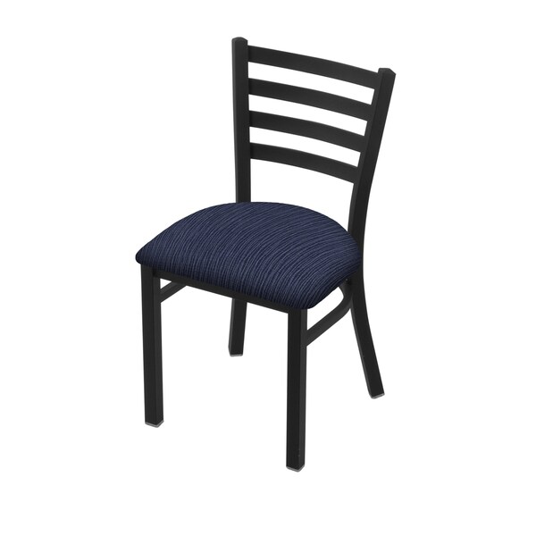 Holland Bar Stool Co 400 Jackie 18" Chair with Black Wrinkle Finish and Graph Anchor Seat - 40018BW014