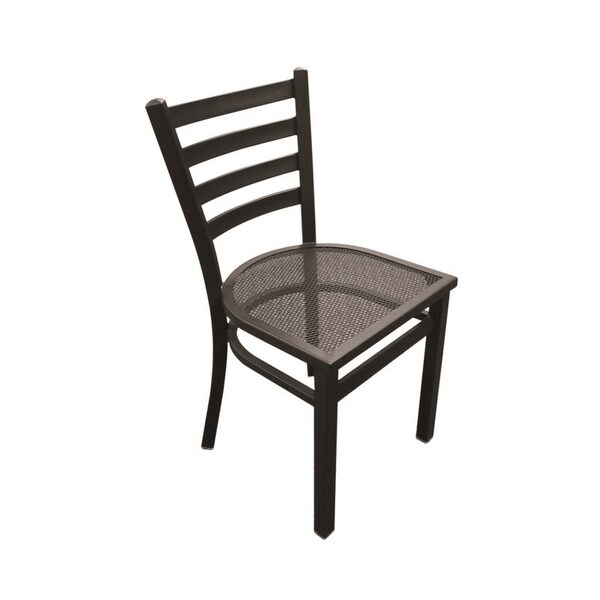 Holland Bar Stool Co Outdoor 400 Jackie 18 in. Chair with Black Wrinkle Finish - OD400