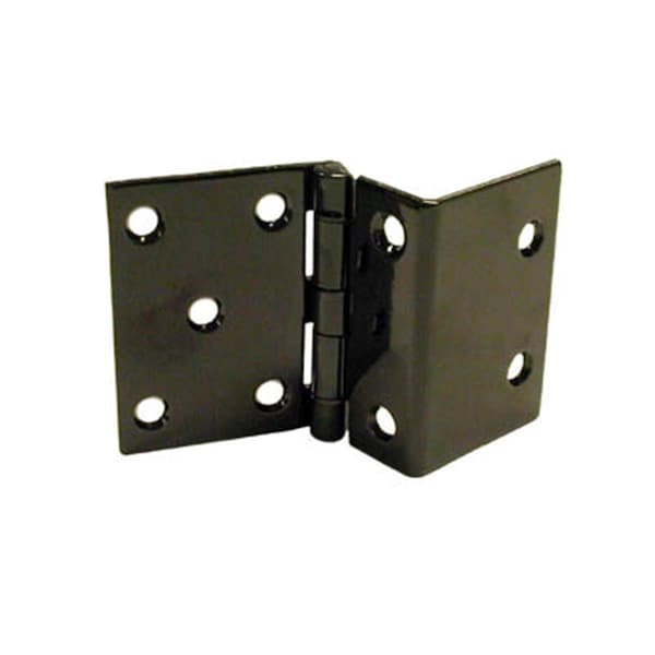 Hd RPC Full Inset Hinge for 0.75 in. Doors Satin Black finish - C860 1D