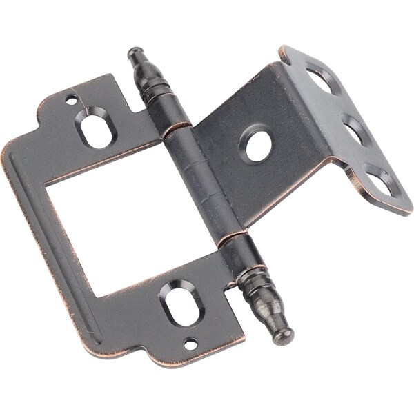 Hardware Resources 270° Partial Wrap for 3/4" Framex3/4" Door, Inset Flush, "A" Style Minaret Tip Hinge-Dk Br Ant Cpr - 0148DBAC