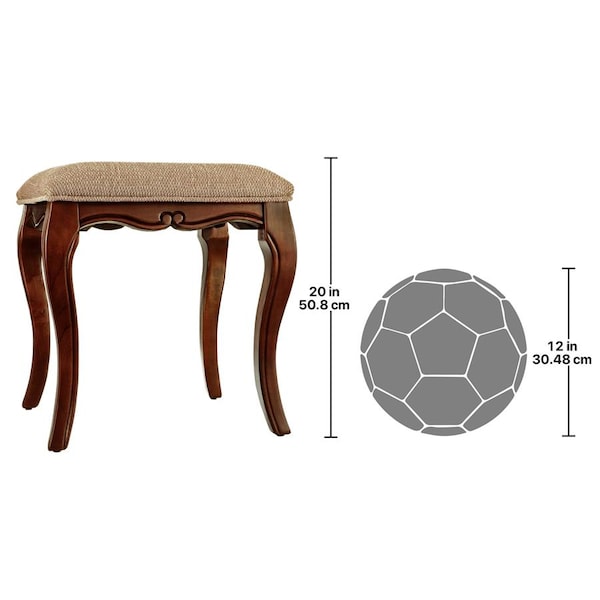 Design Toscano Lady Guinevere Vanity Stool - DE106