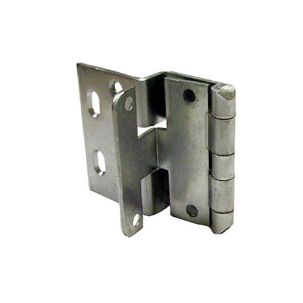 Hd RPC 1.62 in. Thick Door Overlay hinges- Chrome Powder Coat finish - C844 P28