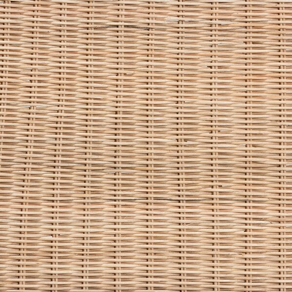 Baxton Studio Farica Modern Bohemian Natural Rattan And Mahogany Accent Bench - 217-12729-ZORO