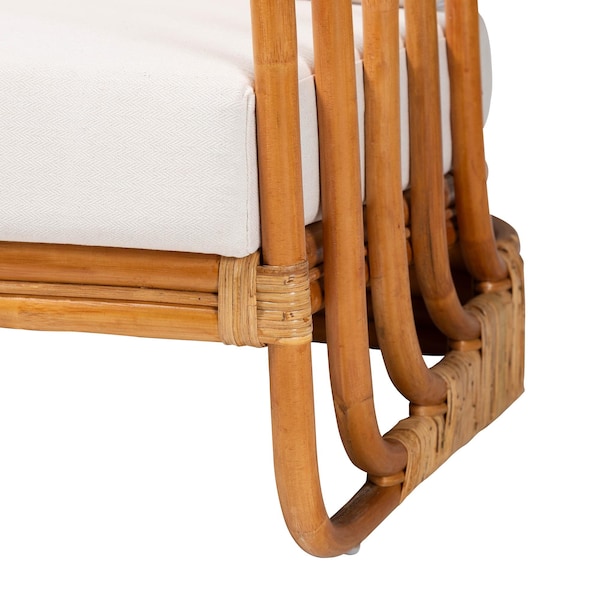 Bali & Pari Corsa Modern Bohemian Natural Rattan Arm Chair - 243-13541-ZORO