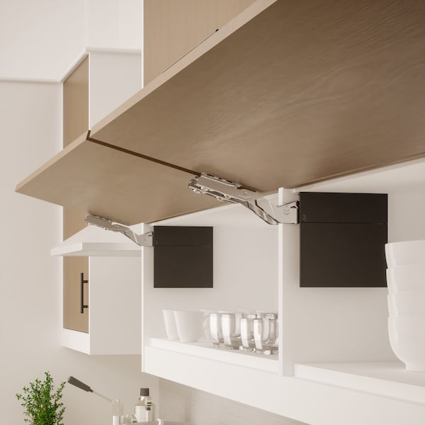 Richelieu Atmos Series 107 Degree LightDuty SoftClose LiftUp Hinge for Frameless Cabinet, Black, PR - AT00LD900