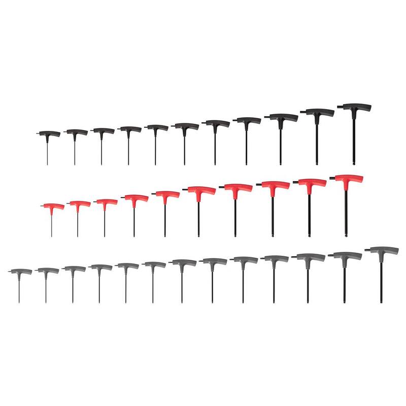 Juego de Llaves Allen y Torx en T con extremo de bola TEKTON, 34 piezas (5/64-3/8 pulg., 2-10 mm, T6-T50) - KEY90001