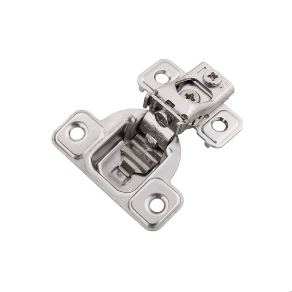 Hickory Hardware Hinge Concealed 1/2 Inch Overlay Face Frame Self-Close Polished Nickel Finish, 2PK - HH075217-14