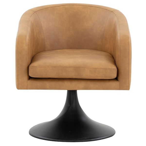 Safavieh Gonzalez Pedastal Chair, Light Brown & Black - SFV4775A