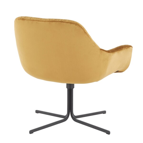 Lumisource Wayne Swivel Lounge Chair - CHR-WYNE BKY