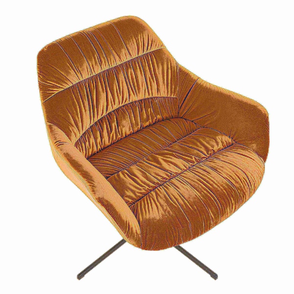 Lumisource Wayne Swivel Lounge Chair - CHR-WYNE BKY