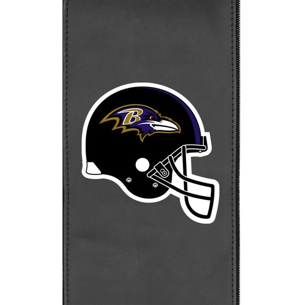Dreamseat Silver Club Chair with Baltimore Ravens Helmet Logo - XZ7759002CHCDBK-PSNFL20012