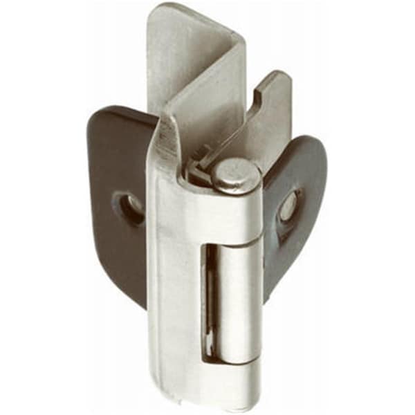 Amerock BP8704G10 Overlay Double Demountable Hinge, Satin Nickel - .5 in, 2PK - 118852