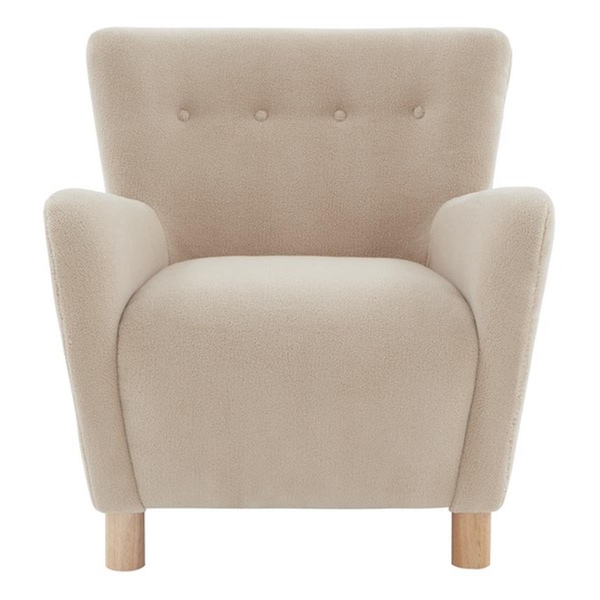 Safavieh Carey Faux Shearling Accent Chair, Tan - SFV4794B