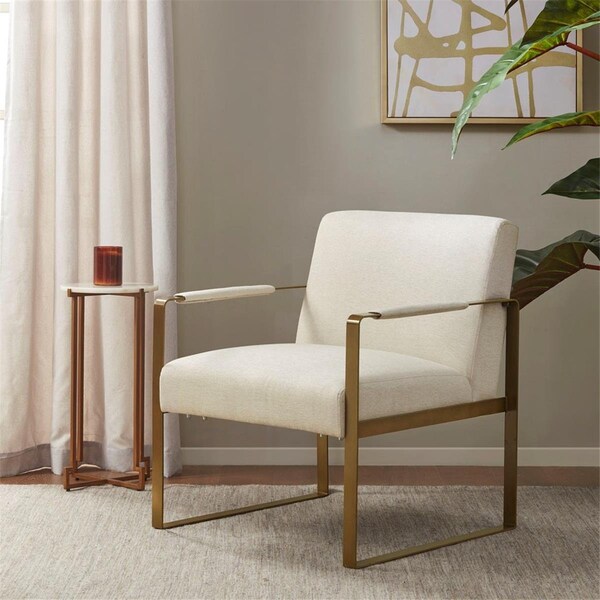 Martha Stewart Jayco Accent Chair, Cream - 28 x 29 x 32.5 in. - MT100-0123