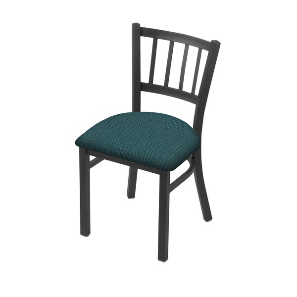 Holland Bar Stool Co 610 Contessa 18" Chair with Pewter Finish and Graph Tidal Seat - 61018PW022