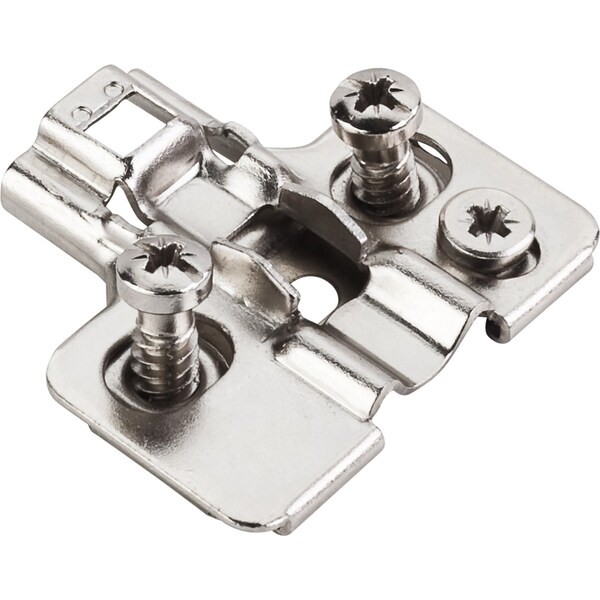 Hardware Resources Standard Duty 0mm Cam Adj Steel Plate w/Euro Screws for 700,725,900 and 1750 Series Euro Hinges - 600.0P71.05