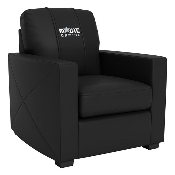 Dreamseat Silver Club Chair with Orlando Magic Gaming Logo - XZ7759002CHCDBK-PSNBA32095