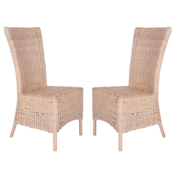 Safavieh Allen Natural White Wash Accent Chair - 39.4 x 20.9 x 20.9 in., 2PK - ACH6506A-SET2