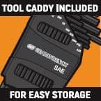 Juego de llaves hexagonales largas Torx de GEARWRENCH con caddy (9 piezas) - 83522
